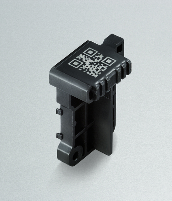 Laser marking on resin connector