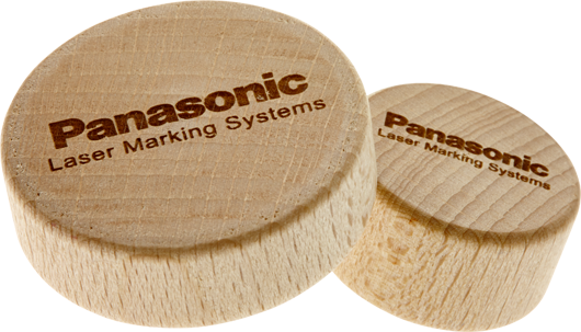 Laser marking on wood