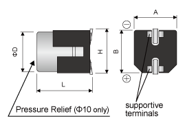 Capacitor Hybrid Anti-Vibration-Terminal Panasonic Industry