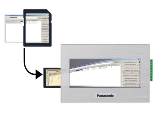 HMI GT02 SD recipe function