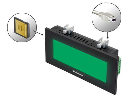 HMI GT12 Mini USB interface and SD memory card