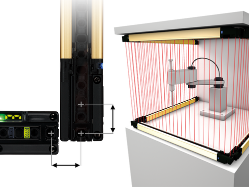 SF4D Easy calculation of safety distance thanks to special no-blind zone design
