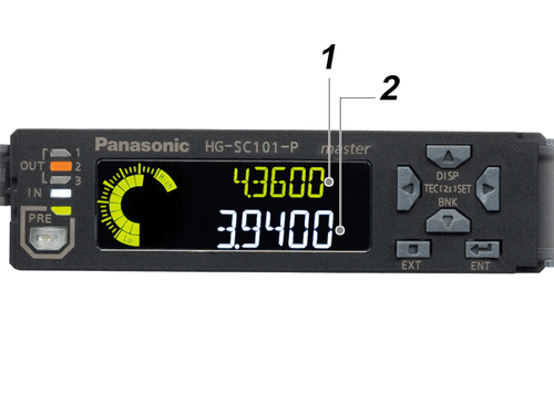 HG-S Easy-to-understand 2-line digital display