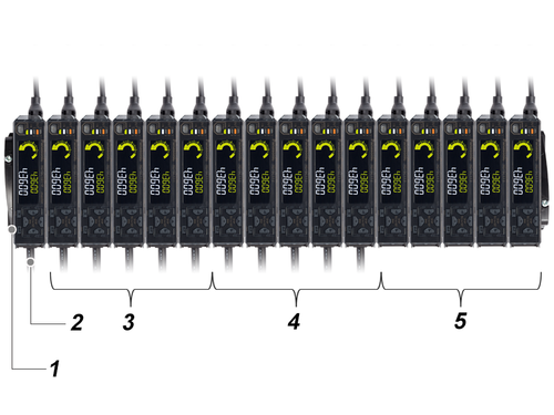 HG-S Serial connection of up to 15 slave units