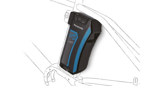 e-bike Curved upright battery