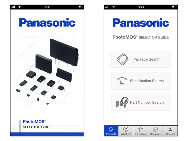PhotoMOS App screens