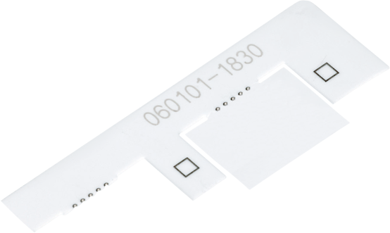 Laser marking on ceramic plate