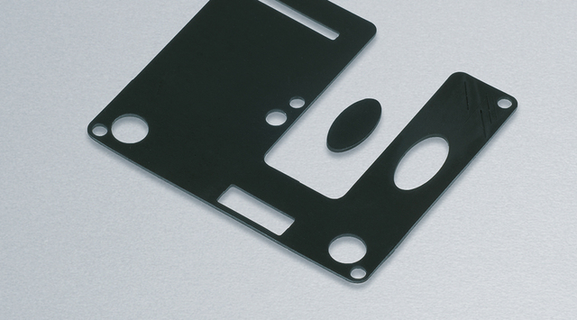 Laser marking on rubber gasket