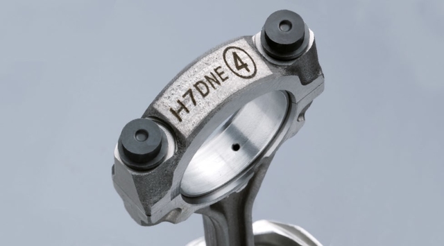 Laser marking on connecting rod