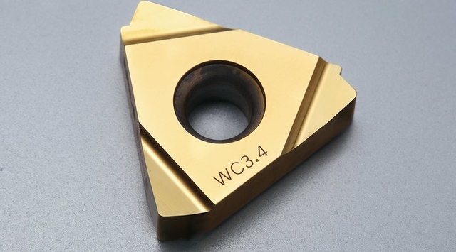 Laser marking on indexable insert