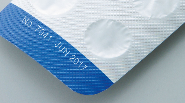 Laser marking on blister package