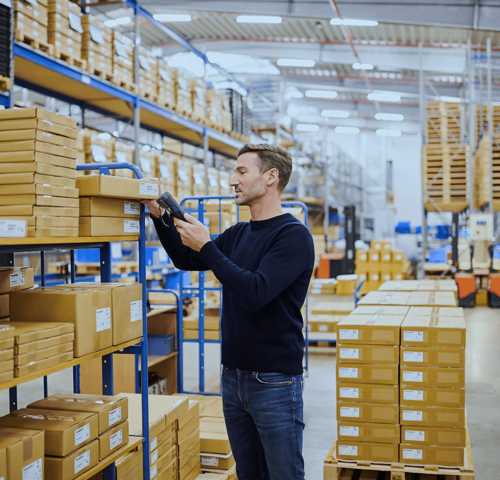 Sensors & optical components hero panasonic industry warehouse scanner